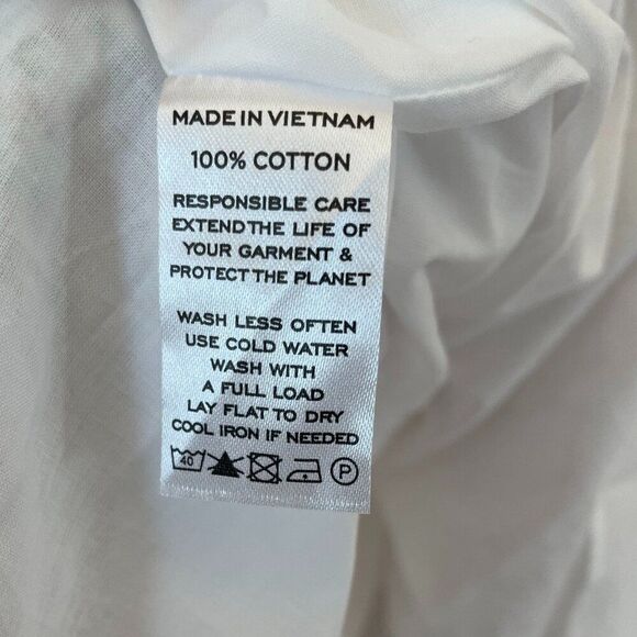 Hill House Home The Delphine Nap Skirt in Pink Vine Stripe Size XS - Picture 6 of 7